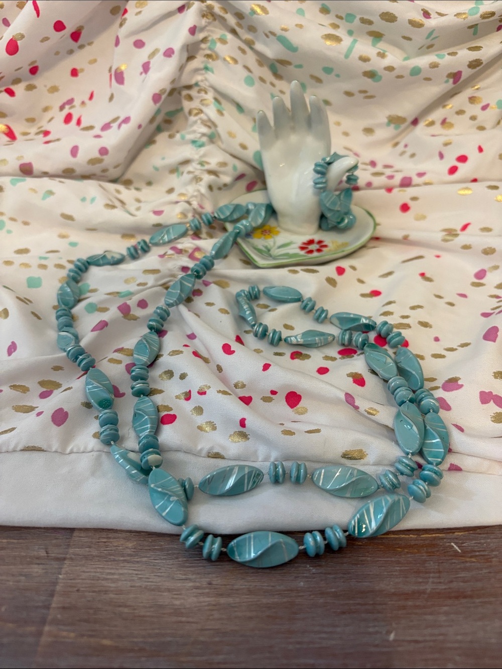 Multi-Strand Women’s Beaded Necklace Set - Red, Turquoise, Brown, Blue Lot of 6! - Picture 7 of 8